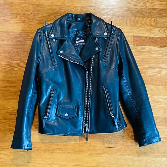 Fog city leather motorcycle jacket - Picture 1 of 6